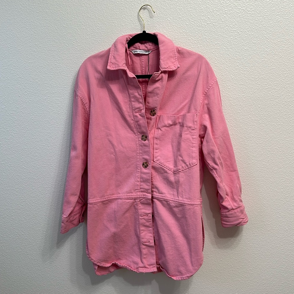 Zara button down top